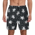 thumbnail image 1 of Lsque Mens Swim Trunks Turtle Pattern - Bathing Suit Compression Liner - Beach Swim Shorts Swimwear - (S-3XL) - Stretch Quick Dry -Small, 1 of 9