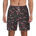 thumbnail image 1 of Lsque Mens Swim Trunks Valentine'S Day Pattern - Bathing Suit Compression Liner - Beach Swim Shorts Swimwear - (S-3XL) - Stretch Quick Dry -Large, 1 of 9