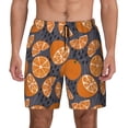 thumbnail image 1 of Lsque Mens Swim Trunks Various Oranges Pattern - Bathing Suit Compression Liner - Beach Swim Shorts Swimwear - (S-3XL) - Stretch Quick Dry -Small, 1 of 9