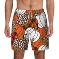 thumbnail image 1 of Lsque Mens Swim Trunks Various Pumpkins Pattern - Bathing Suit Compression Liner - Beach Swim Shorts Swimwear - (S-3XL) - Stretch Quick Dry -XX-Large, 1 of 9