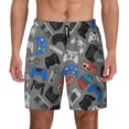 thumbnail image 1 of Lsque Mens Swim Trunks Video Game Pattern - Bathing Suit Compression Liner - Beach Swim Shorts Swimwear - (S-3XL) - Stretch Quick Dry -Small, 1 of 9