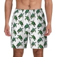 thumbnail image 1 of Lsque Mens Swim Trunks Watercolor Turtle Pattern - Bathing Suit Compression Liner - Beach Swim Shorts Swimwear - (S-3XL) - Stretch Quick Dry -XX-Large, 1 of 9