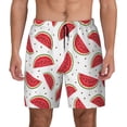 thumbnail image 1 of Lsque Mens Swim Trunks Watermelon Pattern - Bathing Suit Compression Liner - Beach Swim Shorts Swimwear - (S-3XL) - Stretch Quick Dry -3X-Large, 1 of 9