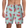 thumbnail image 1 of Lsque Mens Swim Trunks Watermelon Pattern - Bathing Suit Compression Liner - Beach Swim Shorts Swimwear - (S-3XL) - Stretch Quick Dry -Small, 1 of 9