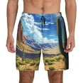 thumbnail image 1 of Lsque Mens Swim Trunks Western Desert Cactus Pattern - Bathing Suit Compression Liner - Beach Swim Shorts Swimwear - (S-3XL) - Stretch Quick Dry -3X-Large, 1 of 9