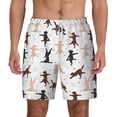 thumbnail image 1 of Lsque Mens Swim Trunks Yoga Labrador Retriever Pattern - Bathing Suit Compression Liner - Beach Swim Shorts Swimwear - (S-3XL) - Stretch Quick Dry -X-Large, 1 of 9