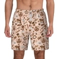 thumbnail image 1 of Lsque Mens Swim Trunks coffee tea pots Pattern - Bathing Suit Compression Liner - Beach Swim Shorts Swimwear - (S-3XL) - Stretch Quick Dry -Medium, 1 of 9