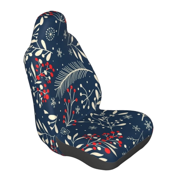 Lsque Merry Christmas Pattern Car Seat Covers for Front Seats , Waterproof Seat Covers for Cars, Sporty Front Seat Covers,Car Seat Cover Protector Front Seats