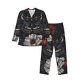 thumbnail image 1 of Lsque Midnight Butterfly Floral Dream Pattern Long Sleeve Pajama Set for Men - Soft 2-Piece Sleepwear and Loungewear Set with Pockets, Comfy Nightwear-XX-Large, 1 of 7