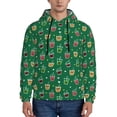 thumbnail image 1 of Lsque Milk Tea Pattern Casual Men's Hoodie,Hooded Sweatshirt with Kangaroo Pocket,Pullover Hoodie-3X-Large, 1 of 7