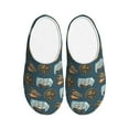 thumbnail image 1 of Lsque Miniature Ship In Bottle Pattern Womens Comfort Cotton on Scuff With Memory Foam and Anti-skid Sole Slipper-46/47, 1 of 7