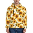 thumbnail image 1 of Lsque Modern Elegant Sunflower Pattern Casual Men's Hoodie,Hooded Sweatshirt with Kangaroo Pocket,Pullover Hoodie-X-Large, 1 of 7