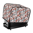 thumbnail image 1 of Lsque Modern Life Print 2 Slice Toaster Cover , Kitchen Appliance Dustproof Protector , Toaster Protector Dustproof Kitchen Appliance Cover, 1 of 7