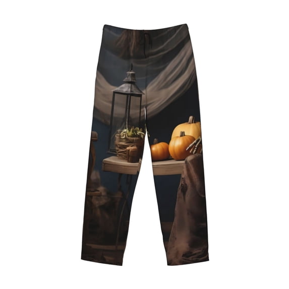 Lsque Modern Skull Sisters Print Men's Pajama Pants, Lounge Pant - Comfortable Home Wear,Elastic Waistband, Stylish Design-Large