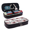 thumbnail image 1 of Lsque Monkey Printed Big Capacity PU Leather Pencil Case Large Pencil Pouch Stationery Pen Bag Pencil Holder for Teen, 1 of 6
