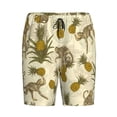 thumbnail image 1 of Lsque Monkeys and Pinealpples Mens Sleep Pajama Shorts,Short Pajama Pants, Cotton Ultra-Soft Knit-4X-Large, 1 of 9