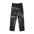 thumbnail image 1 of Lsque Monochrome Mushroom Artwork Print Men's Pajama Pants, Lounge Pant - Comfortable Home Wear,Elastic Waistband, Stylish Design-Medium, 1 of 9