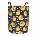 thumbnail image 1 of Lsque Moon Bear pattern Laundry Hamper Basket, Tall Woven Rope Hamper Basket for Clothes, Lightweight Storage Basket, Collapsible Waterproof-Small, 1 of 8