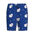 thumbnail image 1 of Lsque Moon Lamb Mens Sleep Pajama Shorts,Short Pajama Pants, Cotton Ultra-Soft Knit-4X-Large, 1 of 9