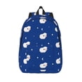 thumbnail image 1 of Lsque Moon Lamb Pattern Canvas Daypack, Durable Backpack, High-quality Versatile Backpack,Vintage Compact Backpack-Medium, 1 of 6
