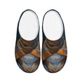 thumbnail image 1 of Lsque Moon Night Sky Cute Rabbit Pattern Womens Comfort Cotton on Scuff With Memory Foam and Anti-skid Sole Slipper-35/36, 1 of 7