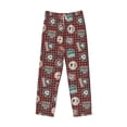 thumbnail image 1 of Lsque Mountain Adventure Badges Print Men's Pajama Pants, Lounge Pant - Comfortable Home Wear,Elastic Waistband, Stylish Design-Medium, 1 of 9