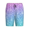 thumbnail image 1 of Lsque Multicolor Glitter Mens Sleep Pajama Shorts,Short Pajama Pants, Cotton Ultra-Soft Knit-X-Large, 1 of 9