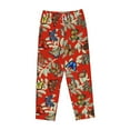 thumbnail image 1 of Lsque Multicolored Butterflies Print Women's Pajama Pants, Lounge Pant - Comfortable Home Wear,Elastic Waistband, Stylish Design-Large, 1 of 9