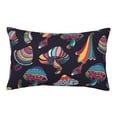 thumbnail image 1 of Lsque Mushroom Doodle Pattern Pillow Case – Soft & Cozy Throw Pillow Cover, Hypoallergenic Cushion Case for Sleeping Women with Envelope Closure-16"x24", 1 of 6
