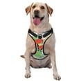 thumbnail image 1 of Lsque Mushroom and Frogs Dog Harness, No-Pull Pet Harness with 2 Leash Clips, Adjustable Soft Padded Dog Vest with Easy Control Handle for Large Dogs-Small, 1 of 9