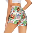 thumbnail image 1 of Lsque Mushroom and Frogs Printed Women's Running Shorts with Liner Pockets,Elastic Quick Dry Workout Athletic Gym Yoga Shorts,Womens High Waist Shorts-Small, 1 of 9