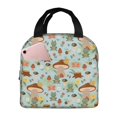 thumbnail image 1 of Lsque Mushroom House Insect Frog Pattern Lunch Bag Women/Men Insulated Lunch Box,Small Leakproof Cooler Food Lunch Containers Reusable High Capacity Lunch Tote Bags, 1 of 6