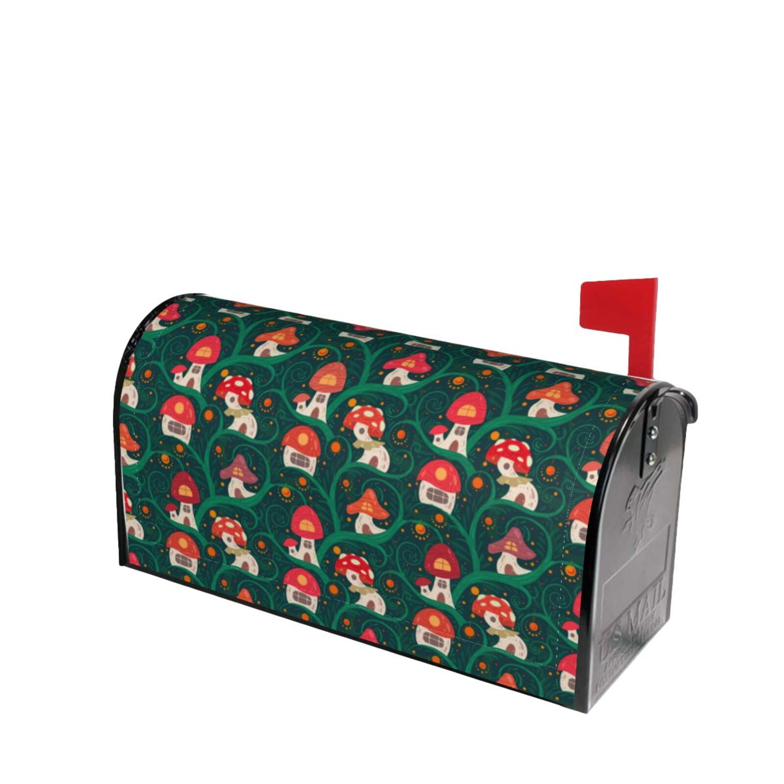 Lsque Mushroom House Mailbox Cover Standard Size ,Magnetic Mailbox ...