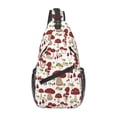 thumbnail image 1 of Lsque Mushroom Pattern Cross Chest Bag Diagonally – Premium Durable Front Chest Sling with Adjustable Padded Strap, High-Capacity Storage, 1 of 2