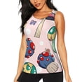 thumbnail image 1 of Lsque Mushroom Printed Workout Tank Tops for Women, Athletic Sports Tank Tops, Compression Sleeveless Dry Fit Shirts,Sleeveless Yoga Shirt-Large, 1 of 9