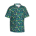 thumbnail image 1 of Lsque Mushrooms pattern Hawaiian Shirt for Men, Unisex Summer Beach Casual Short Sleeve Button Down Shirts-XX-Large, 1 of 9