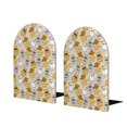 thumbnail image 1 of Lsque Music Dancing Cat Printed Wood Bookends,Non-Skid Bookend for Shelves,Heavy Duty Support Bookends,Non-Slip Foam Pads for Office, Home, and Library,1 Pair, 1 of 8