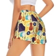 thumbnail image 1 of Lsque Musical Instruments Printed Women's Running Shorts with Liner Pockets,Elastic Quick Dry Workout Athletic Gym Yoga Shorts,Womens High Waist Shorts-Small, 1 of 9