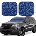 thumbnail image 1 of Lsque Nautical Anchors 2 PCS Windshield Sun Shade | CarFoldable Window Covers | Car Accessories Reflect UV for Universal Cars SUV Truck | Medium, 1 of 7