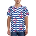 thumbnail image 1 of Lsque Nautical Anchors Pattern Mens Polo Golf Shirts Funny Graphics Shorts Sleeve Button Shirts Baseball T-shirt-3X-Large, 1 of 7