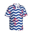 thumbnail image 1 of Lsque Nautical Anchors pattern Hawaiian Shirt for Men, Unisex Summer Beach Casual Short Sleeve Button Down Shirts-3X-Large, 1 of 9