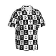 thumbnail image 1 of Lsque Nautical Anchors1 pattern Hawaiian Shirt for Men, Unisex Summer Beach Casual Short Sleeve Button Down Shirts-3X-Large, 1 of 9