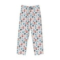 thumbnail image 1 of Lsque Nautical And Pirate Owls Print Men's Pajama Pants, Lounge Pant - Comfortable Home Wear,Elastic Waistband, Stylish Design-Large, 1 of 9