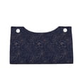 thumbnail image 1 of Lsque Navy Dark Blue Printed Long Tissue Box Cover Holder, Facial Paper Organizer Dispenser,Triangle with Bottom Belt, PVC Leather Decorative Organizer, 1 of 9