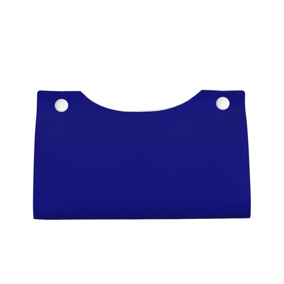Lsque Navy Printed Long Tissue Box Cover Holder, Facial Paper Organizer Dispenser,Triangle with Bottom Belt, PVC Leather Decorative Organizer