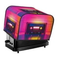 thumbnail image 1 of Lsque Neon Cassette Tape Print 4 Slice Toaster Cover , Kitchen Appliance Dustproof Protector , Toaster Protector Dustproof Kitchen Appliance Cover, 1 of 7