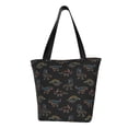 thumbnail image 1 of Lsque Neon Dinosaur Pattern Beach Tote,Shoulder Handbag,Spacious Tote Bag,Lightweight Travel Bag,Versatile Shopping Bag, 1 of 6