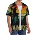 thumbnail image 1 of Lsque Not All Who Wander Are Lost 1 print Men's Cuban Collar Short Sleeve Shirt Summer Beachwear Casual Button Down Fashionable Vacation Leisure Shirt-4X-Large, 1 of 7