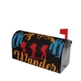 thumbnail image 1 of Lsque Not All Who Wander Are Lost Hiking Mailbox Cover Standard Size ,Magnetic Mailbox Covers Post Wraps Letter Box Cover -21x18 in, 1 of 9