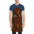 thumbnail image 1 of Lsque Orange Dreamcatcher Waterproof Apron Chef Aprons for Men Heavy Duty Chemical Work Apron Extra Long Grilling Aprons with Adjustable Bib Apron, 1 of 9